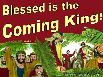 Mark 11:10 Blessed Is The Coming Kingdom (red)